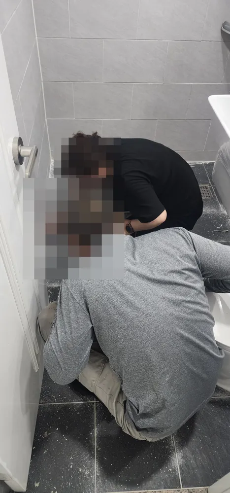 줄눈 시공 현장
