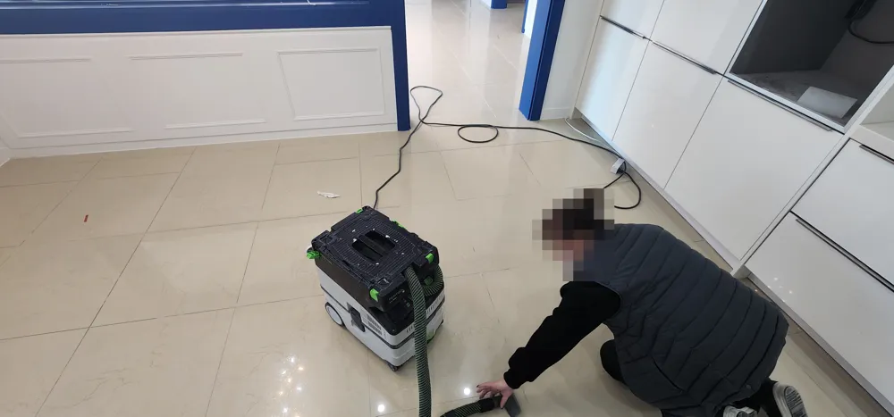 줄눈 시공 현장