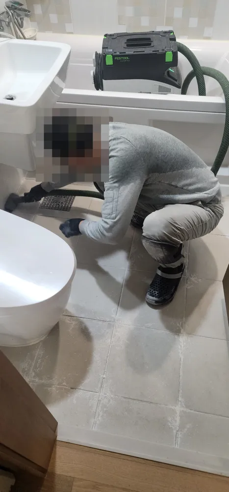 줄눈 시공 현장